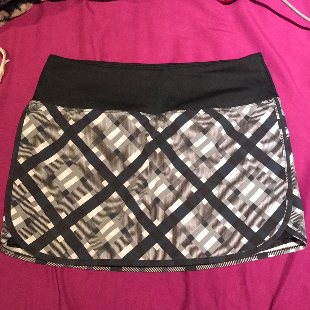 Lorna Jane Plaid Tennis Skirt
